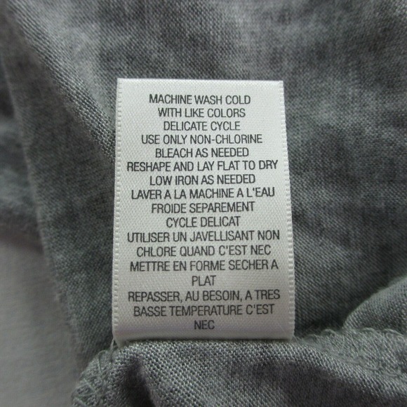 CC - Anthropologie Eloise Dress Women Small Solid Gray Sleeveless Twist Lace NWT - Picture 8 of 9